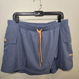 PINK Victoria's Secret Athletic Shorts in Blue with Orange Details Size XL